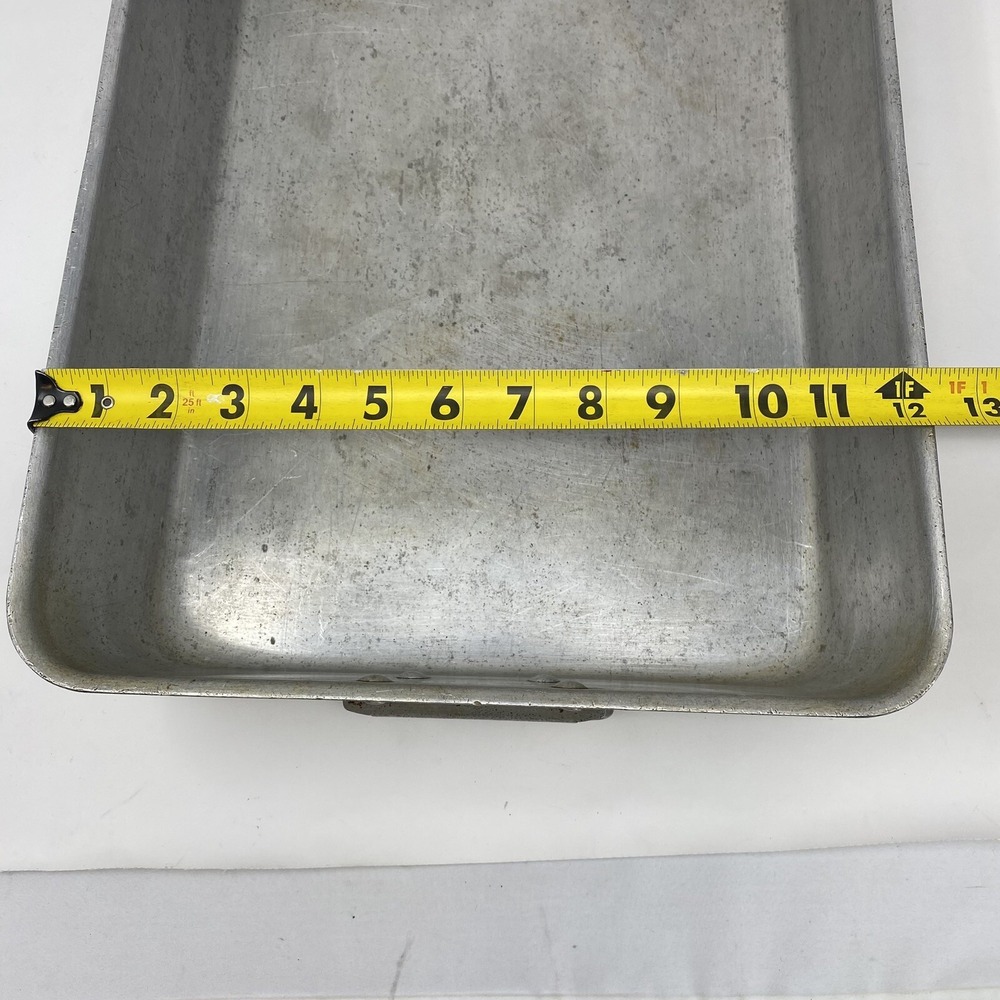 Vtg National Sanitation Foundation NSF Commercial Aluminum Cookware 18x12x3.5" - Picture 3 of 9